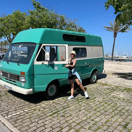 Rent A Campervan Blue Classics's Vw Lt31 Westfalia In Algarve Роскошный шатер Портиман